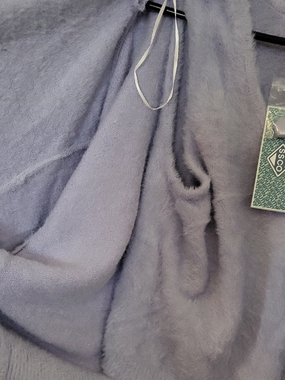 Ssco Lavender Fuzzy Cardigan and Tank Duo - Picture 5 of 7